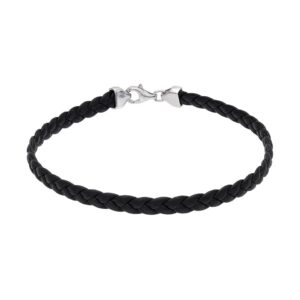 Armband i äkta flätat läder