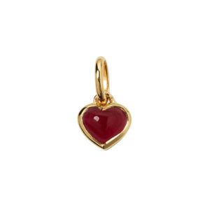 Berlock beloved heart Guld Rosa