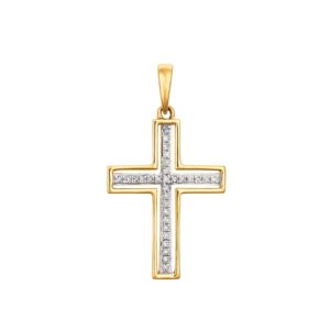 Diamanthänge i 18K guld - Kors