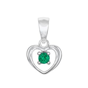 Månadssten maj hängsmycke i äkta silver