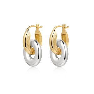 Örhängen Interlock Hoops