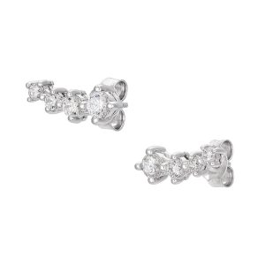 Örhängen i äkta silver med kubisk zirkonia