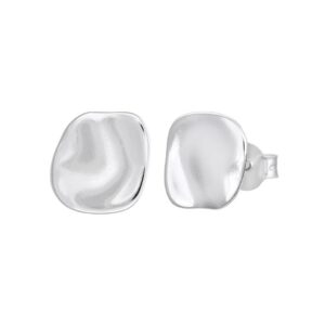 Örhängen i äkta silver med rund form