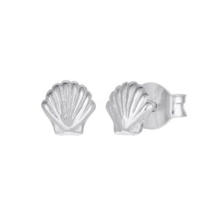 Örhängen i äkta silver med snäcka