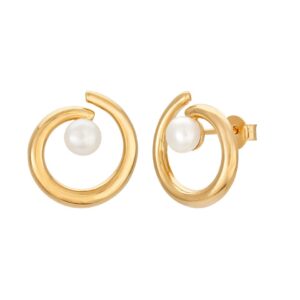 Örhängen i äkta silver med sötvattenspärla